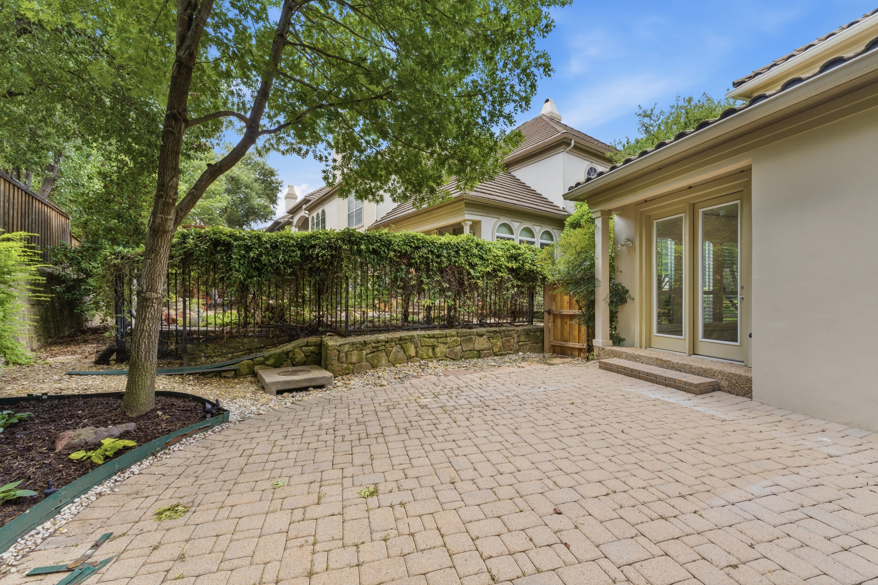 Private patio